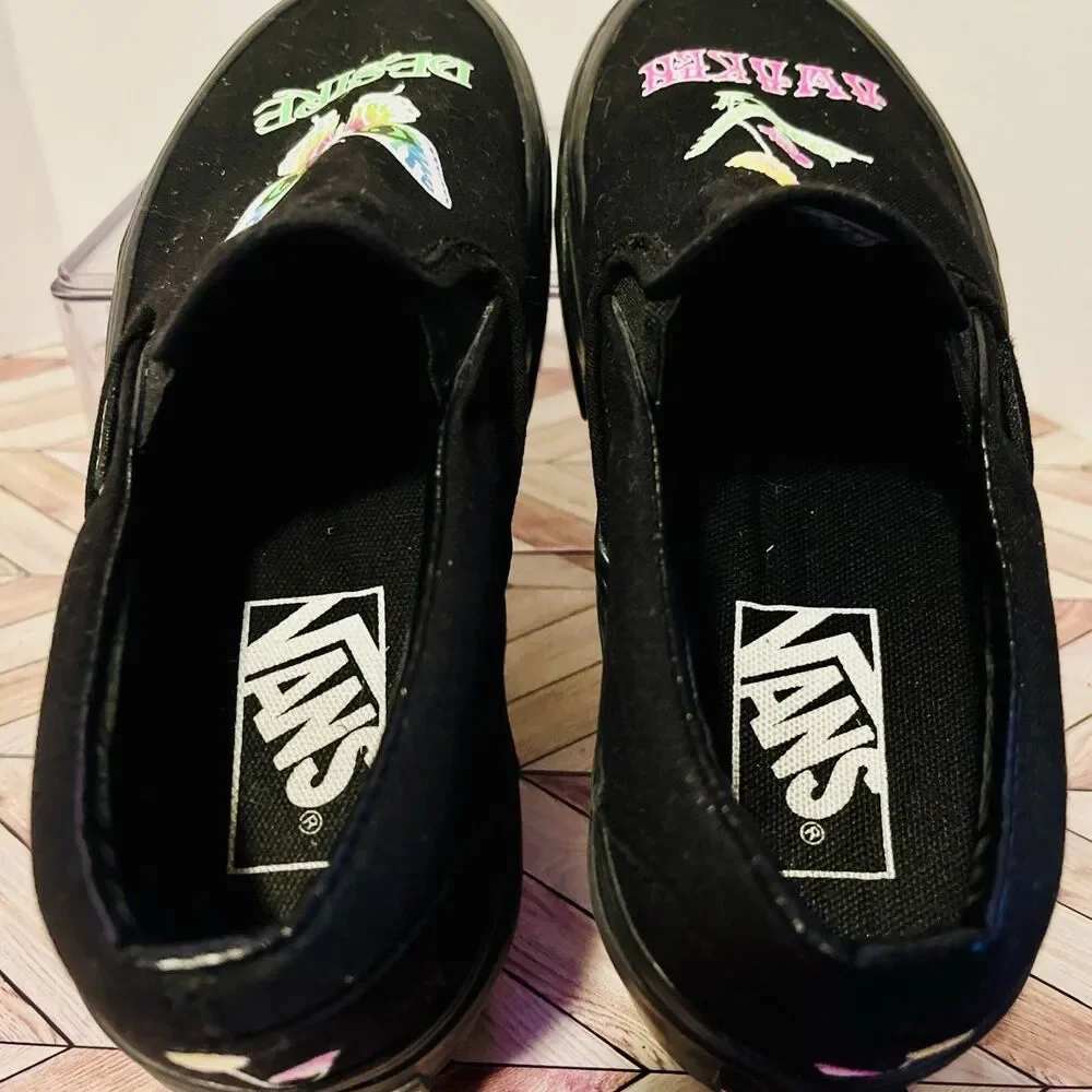 VANS Slip On Morph Blackout Platform M 4 W 5.5 Awaken Desire‎ Glows in the Dark
